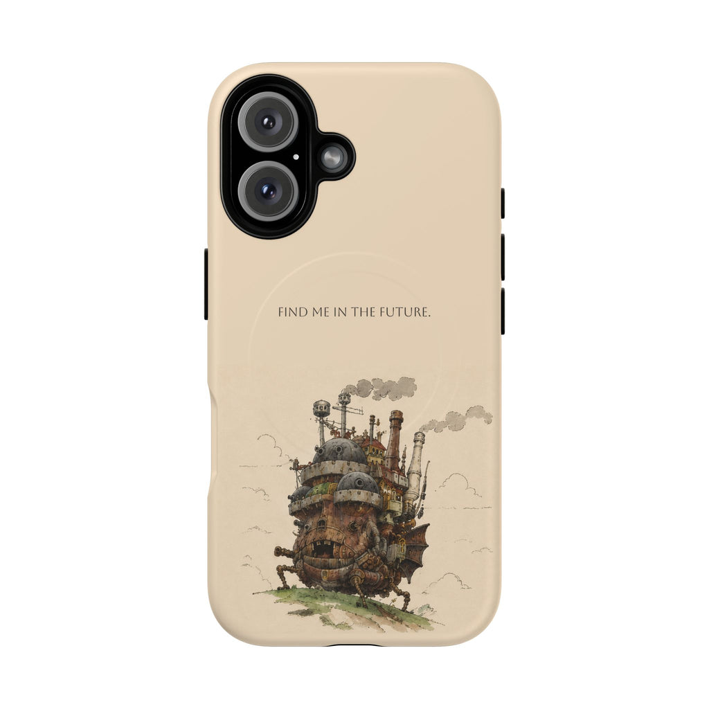 Howl’s Moving Castle Phone Case — “Find Me in the Future” Tough Magnetic iPhone Cover