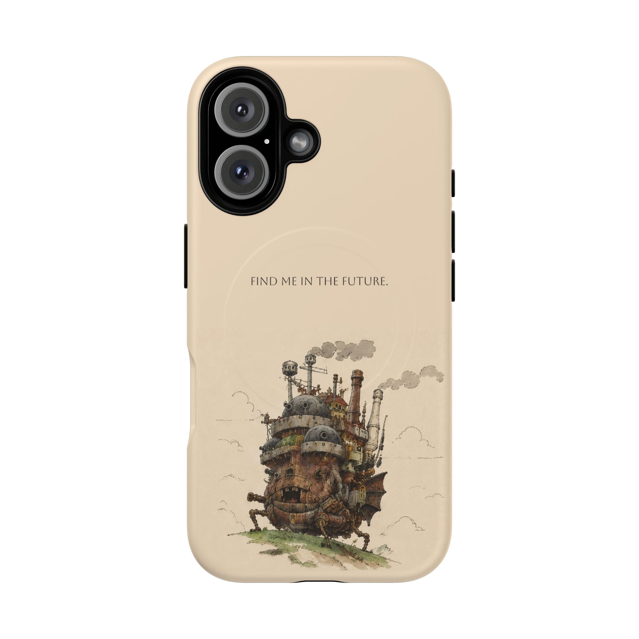 Howl’s Moving Castle Phone Case — “Find Me in the Future” Tough Magnetic iPhone Cover