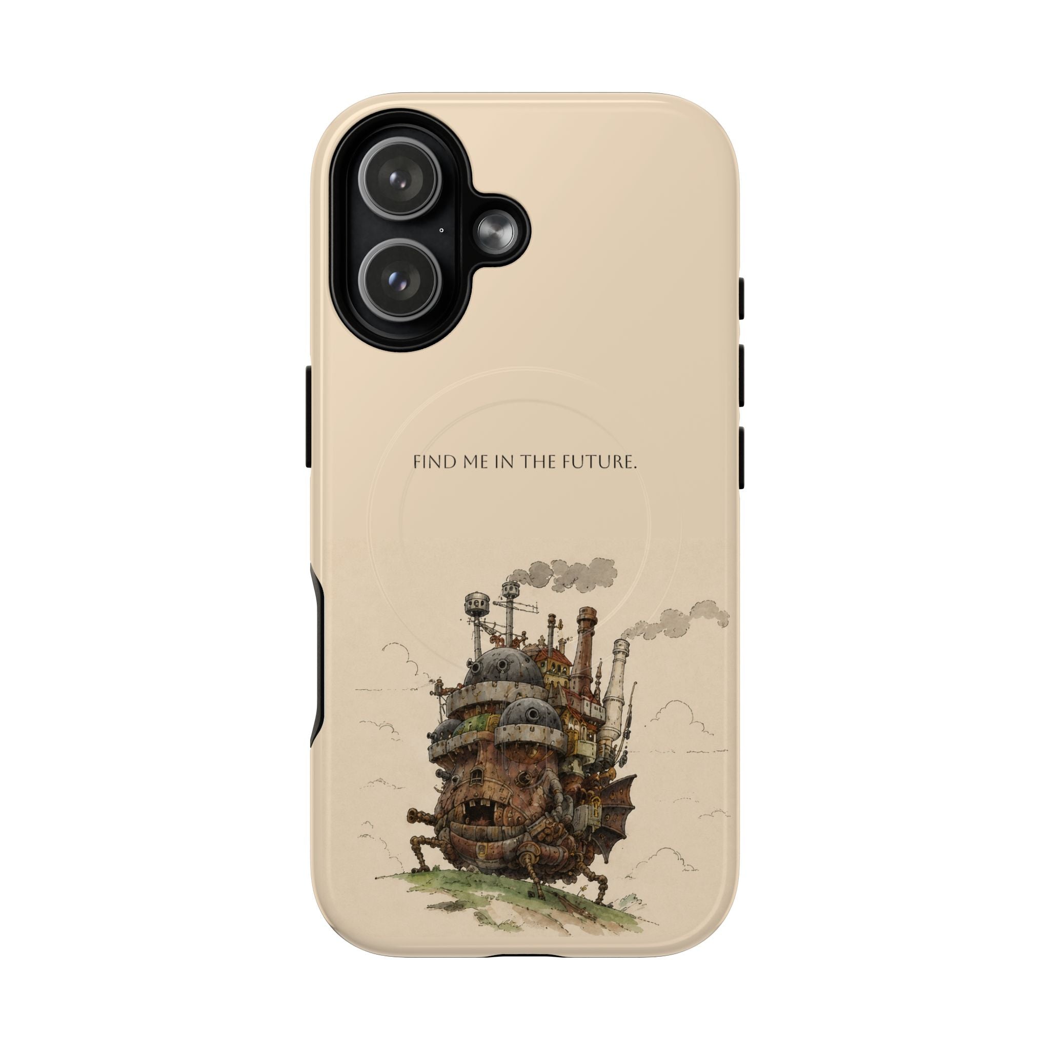 Howl’s Moving Castle Phone Case — “Find Me in the Future” Tough Magnetic iPhone Cover