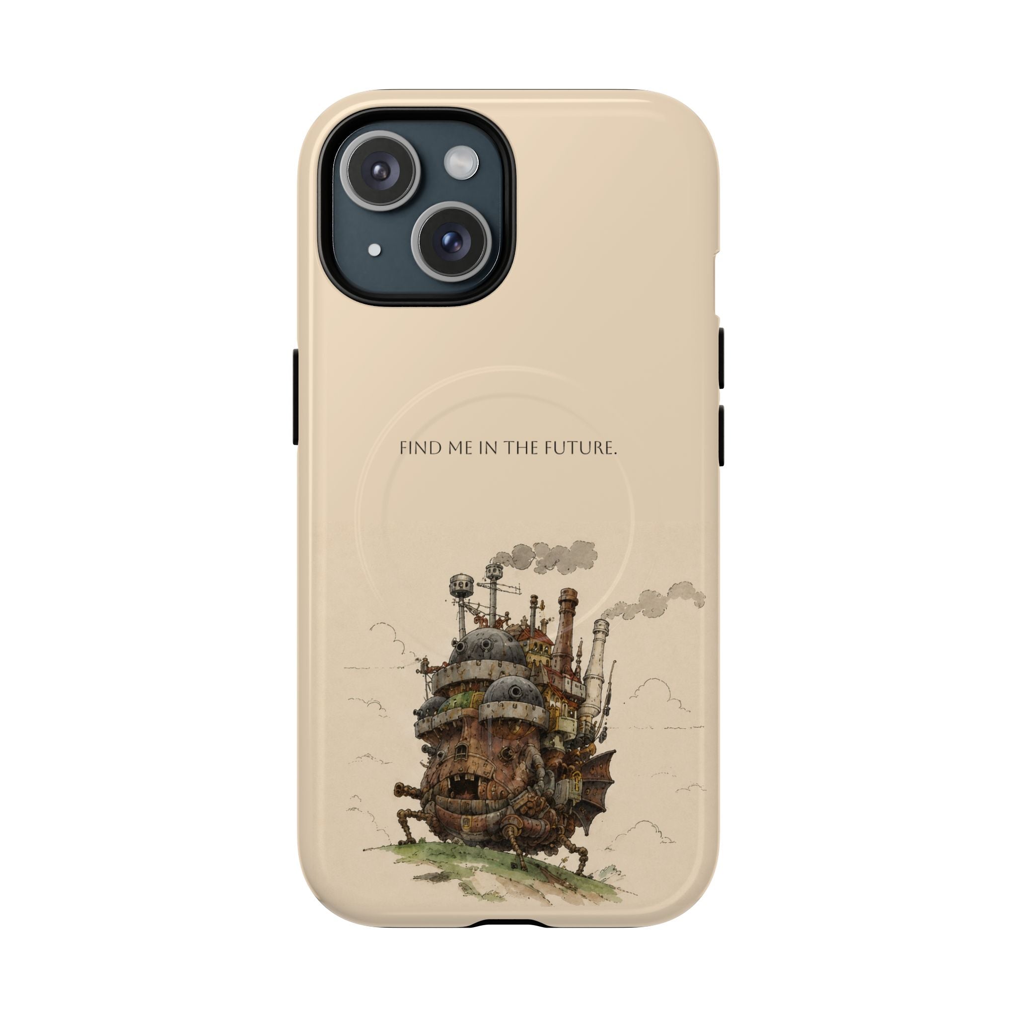 Howl’s Moving Castle Phone Case — “Find Me in the Future” Tough Magnetic iPhone Cover