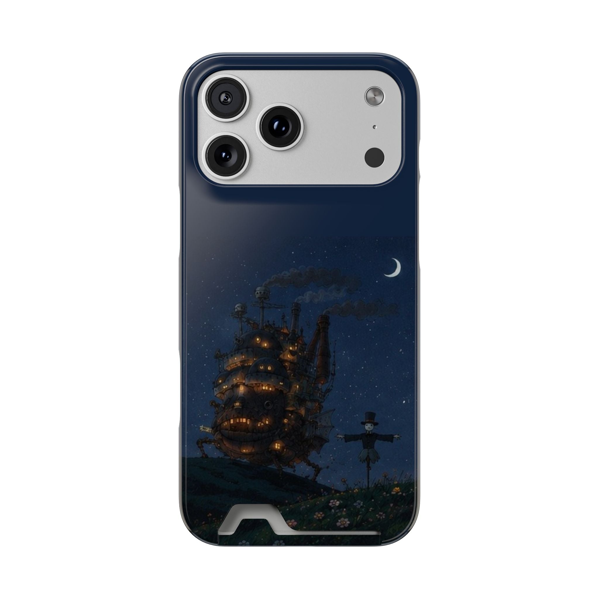 howl's moving castleCastle Phone Card Case — Fairy Tale Nightscape Wallet Phone Case