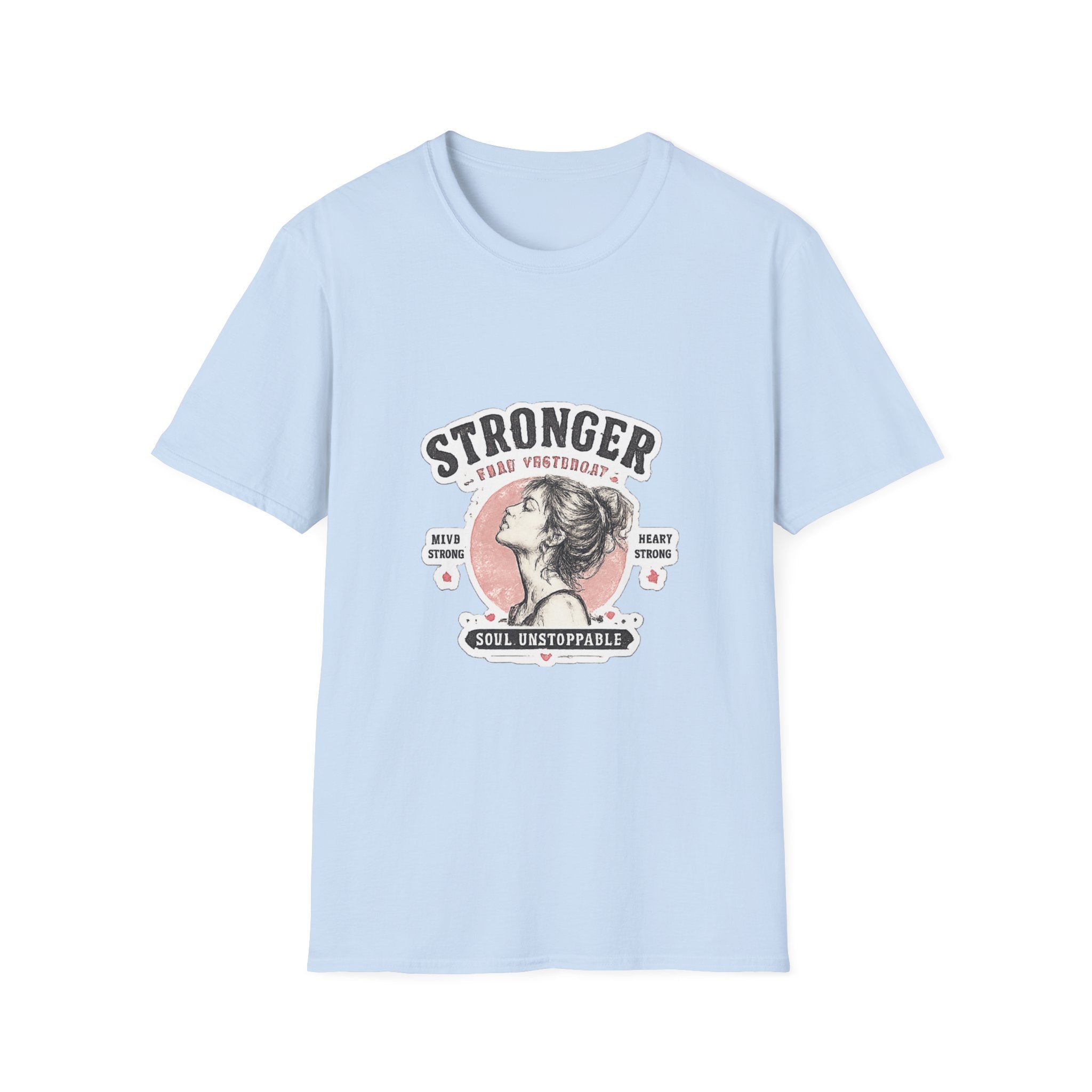 T-Shirt — "Stronger Each Yesterday" Vintage Motivational Tee