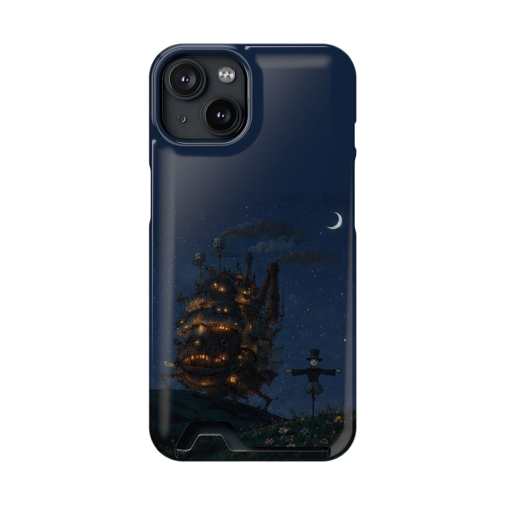howl's moving castleCastle Phone Card Case — Fairy Tale Nightscape Wallet Phone Case