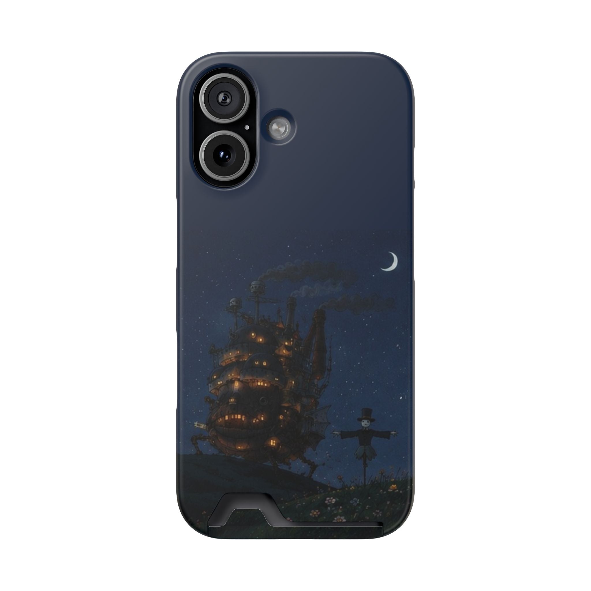 howl's moving castleCastle Phone Card Case — Fairy Tale Nightscape Wallet Phone Case