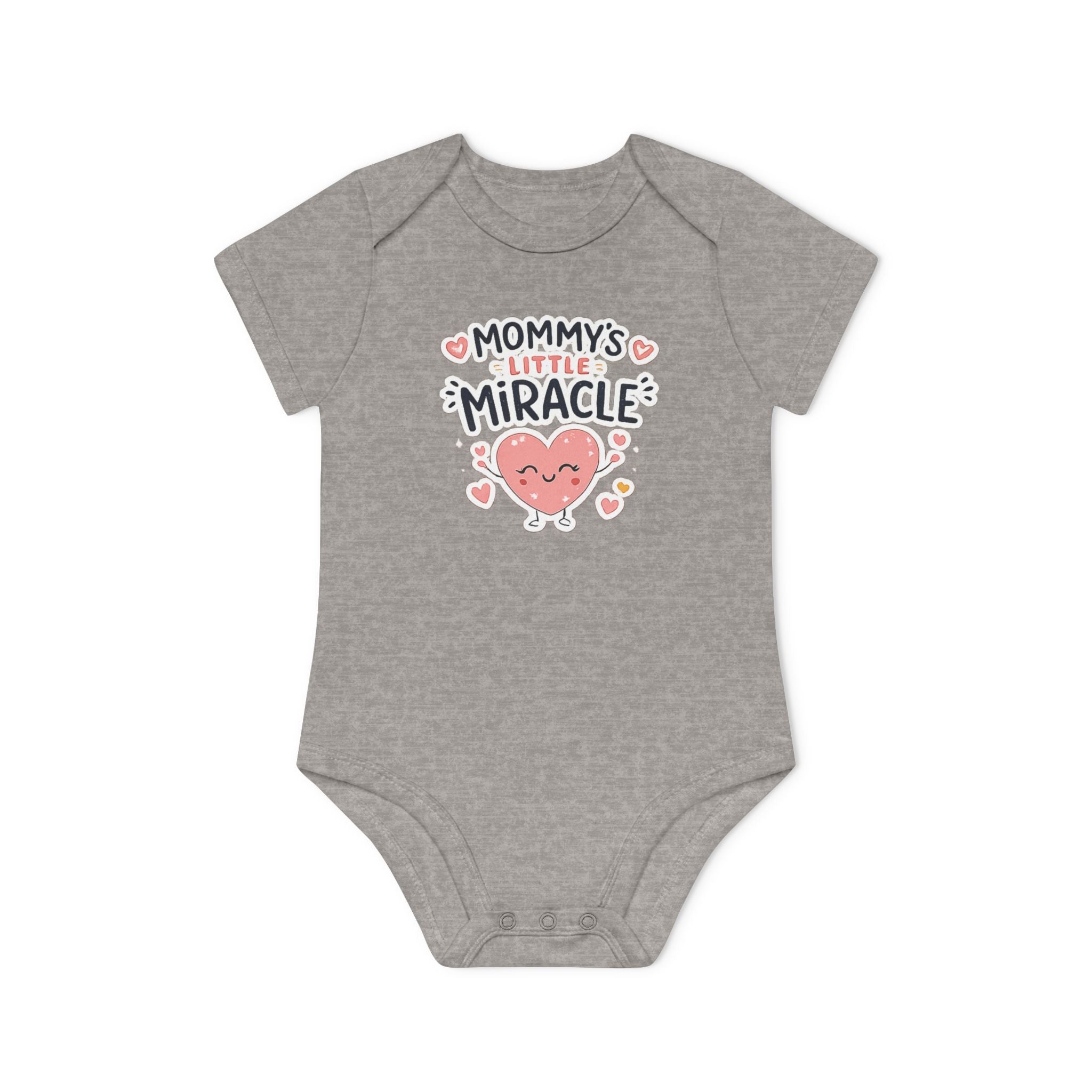 Baby Bodysuit - "Mommy's Little Miracle" Organic Short Sleeve Infant Onesie