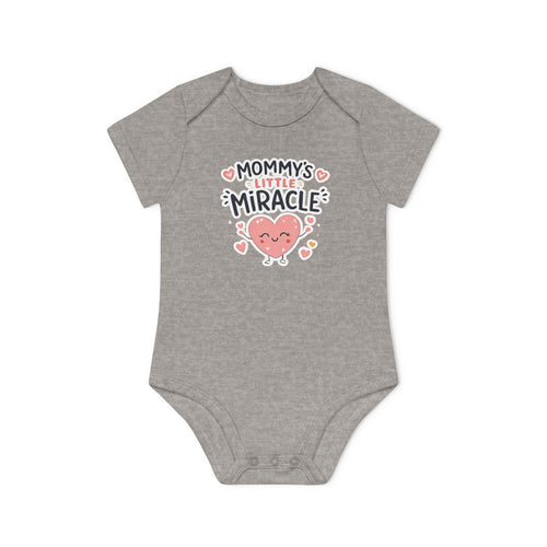 Baby Bodysuit - "Mommy's Little Miracle" Organic Short Sleeve Infant Onesie