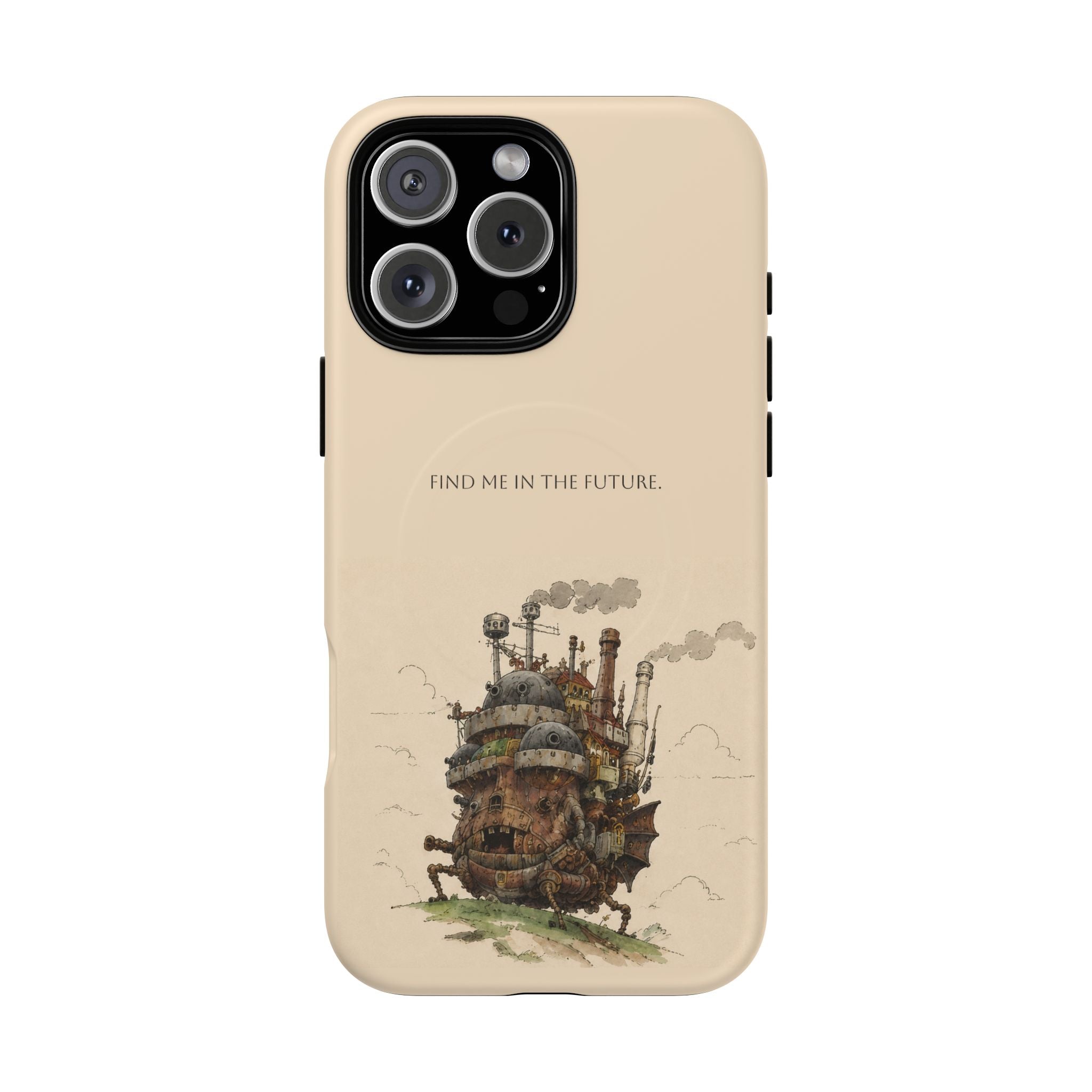 Howl’s Moving Castle Phone Case — “Find Me in the Future” Tough Magnetic iPhone Cover