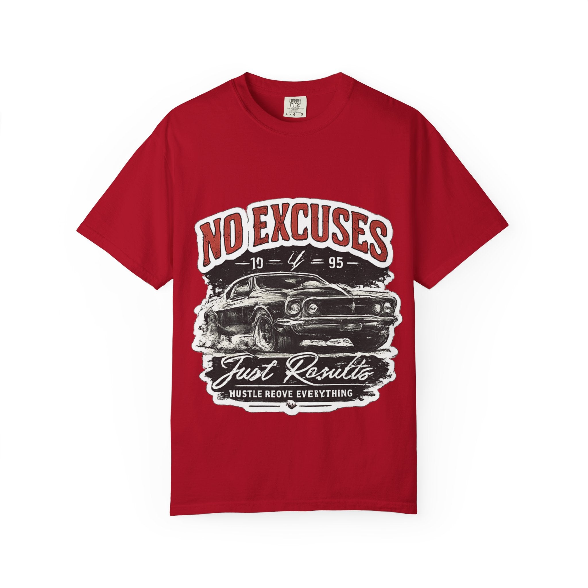 No Excuses Vintage Muscle Car T-Shirt — "Just Requisite" Graphic Tee