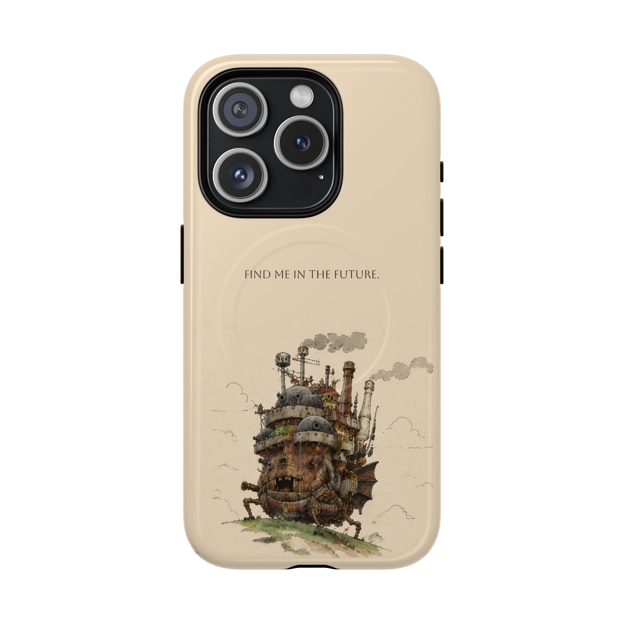 Howl’s Moving Castle Phone Case — “Find Me in the Future” Tough Magnetic iPhone Cover