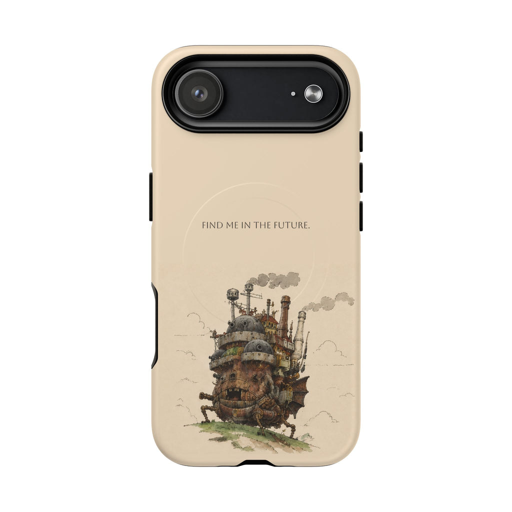 Howl’s Moving Castle Phone Case — “Find Me in the Future” Tough Magnetic iPhone Cover