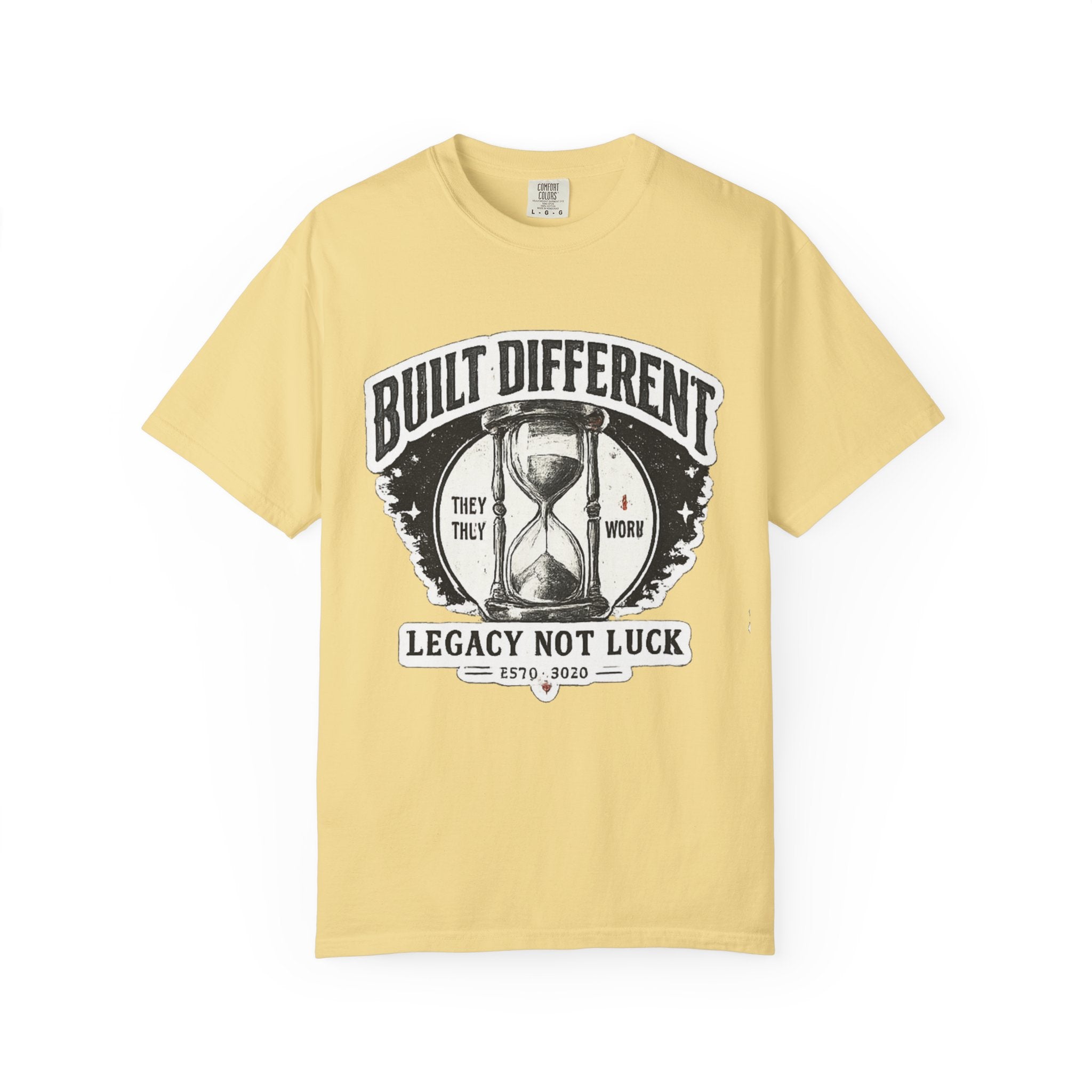 Built Different T-Shirt — 'Legacy Not Luck' Motivational Graphic Tee