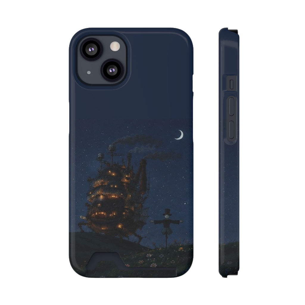 howl's moving castleCastle Phone Card Case — Fairy Tale Nightscape Wallet Phone Case