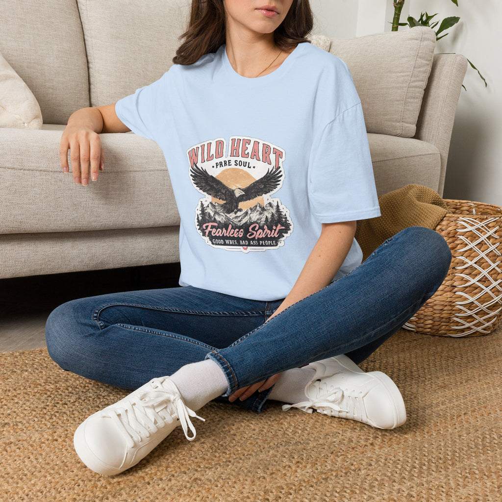 Wild Heart Eagle T-Shirt — "Wild Heart, Free Soul" Vintage Graphic Tee