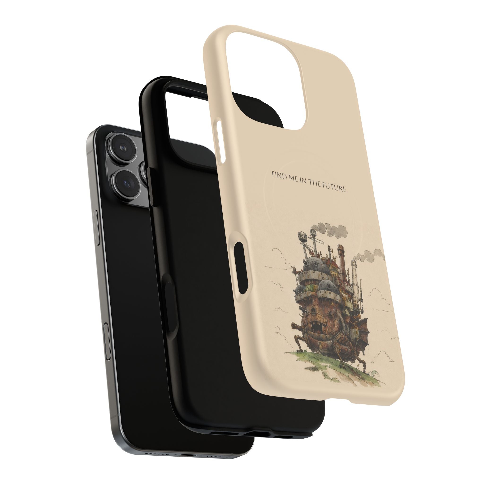 Howl’s Moving Castle Phone Case — “Find Me in the Future” Tough Magnetic iPhone Cover