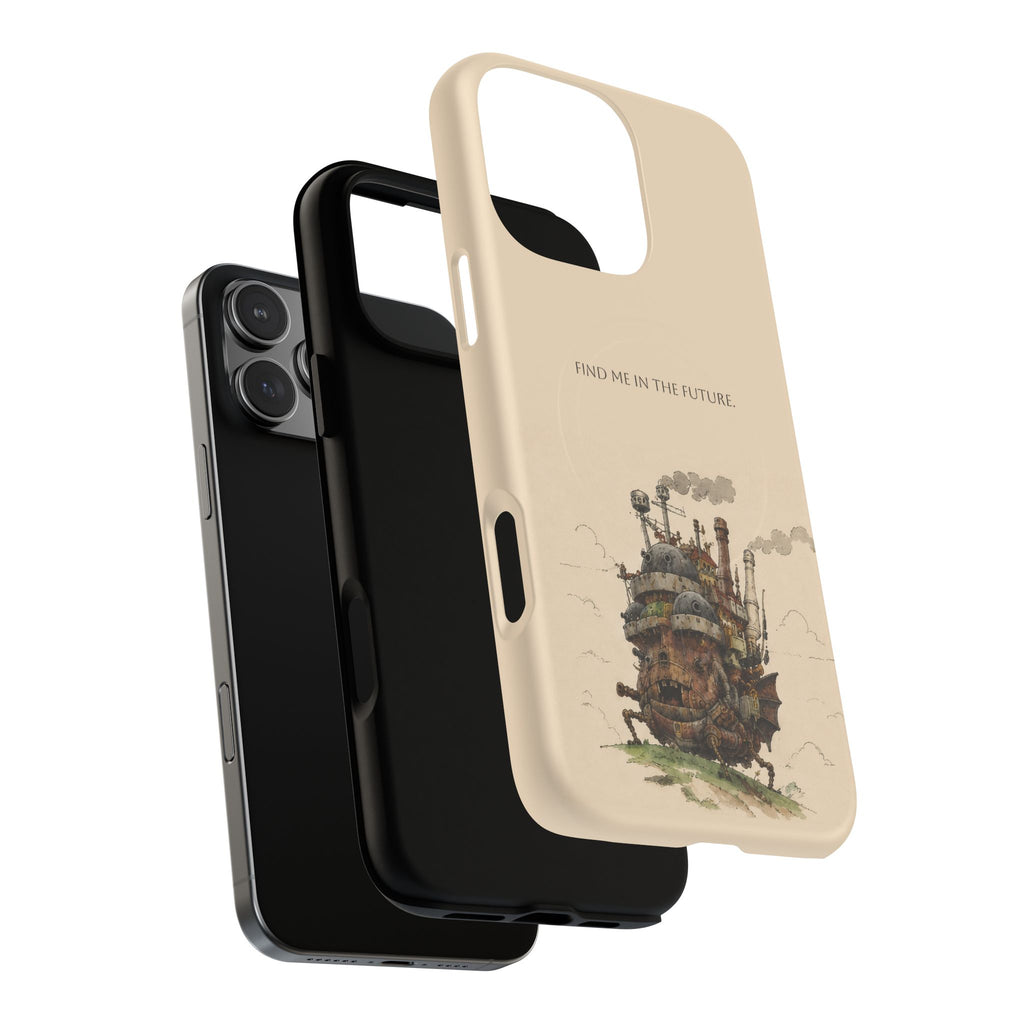 Howl’s Moving Castle Phone Case — “Find Me in the Future” Tough Magnetic iPhone Cover