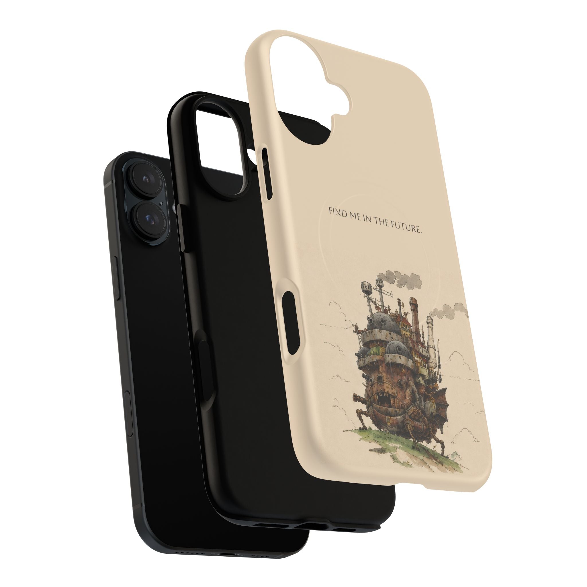 Howl’s Moving Castle Phone Case — “Find Me in the Future” Tough Magnetic iPhone Cover
