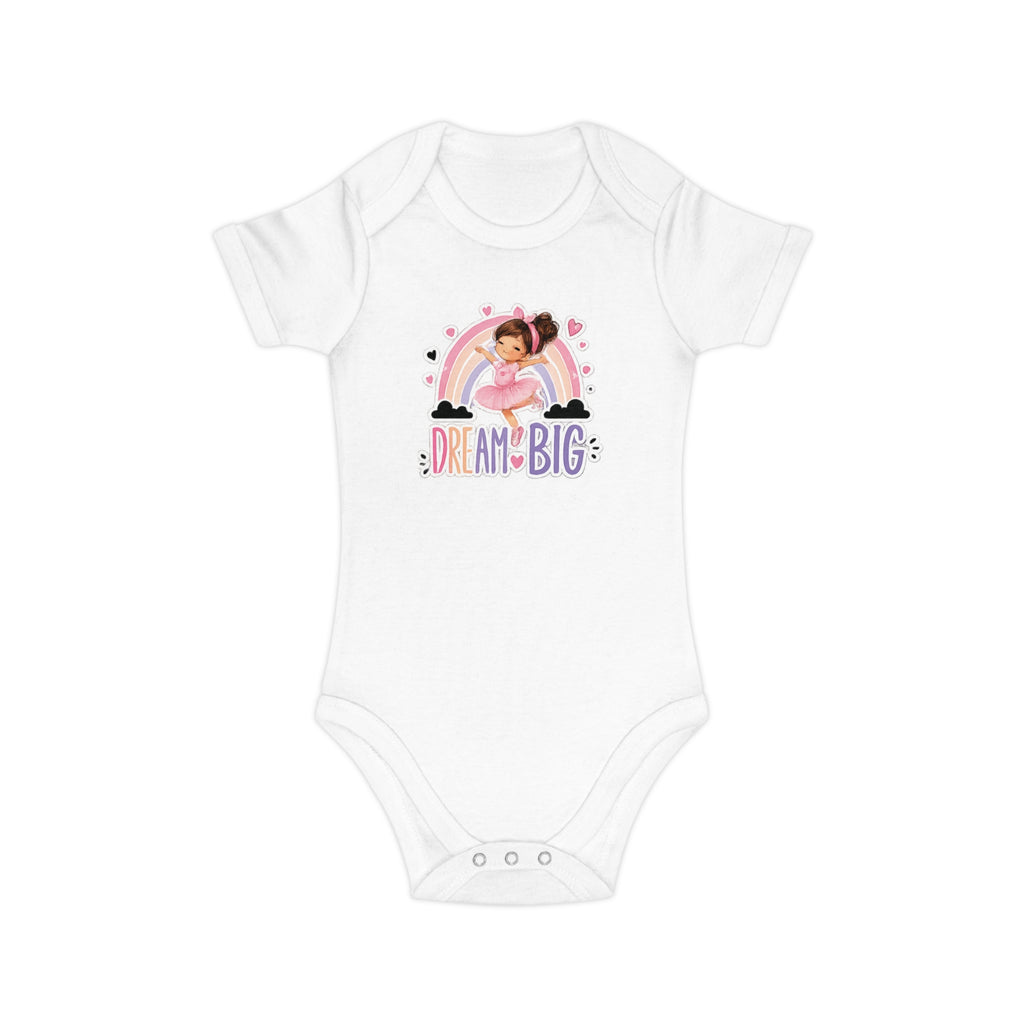 Dream Big Baby Bodysuit — Rainbow Unicorn Kids' Onesie