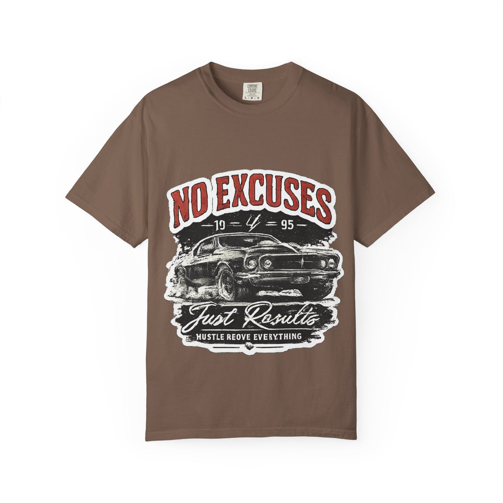 No Excuses Vintage Muscle Car T-Shirt — "Just Requisite" Graphic Tee