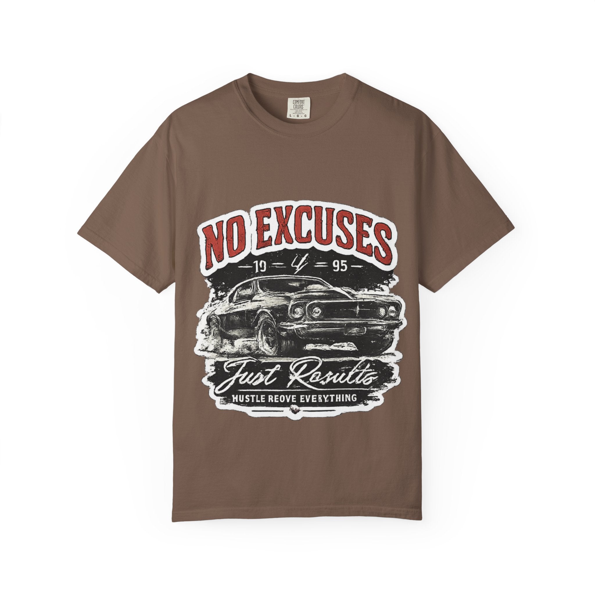 No Excuses Vintage Muscle Car T-Shirt — "Just Requisite" Graphic Tee