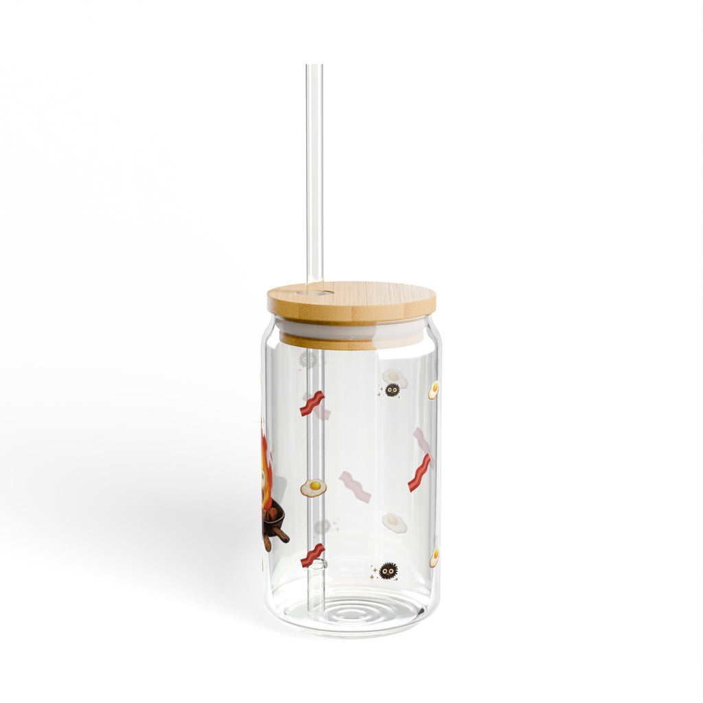 Glass Sipper Cup — , 16 oz Reusable Straw Tumbler