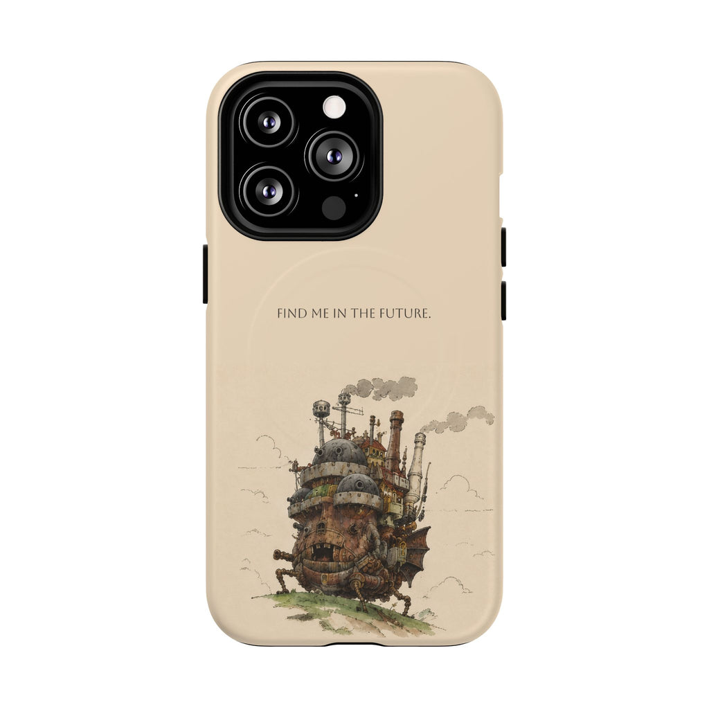Howl’s Moving Castle Phone Case — “Find Me in the Future” Tough Magnetic iPhone Cover