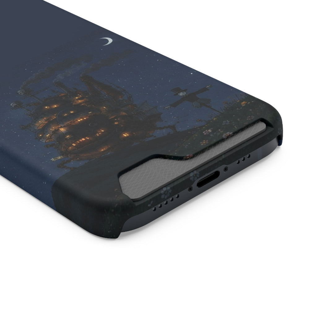 howl's moving castleCastle Phone Card Case — Fairy Tale Nightscape Wallet Phone Case