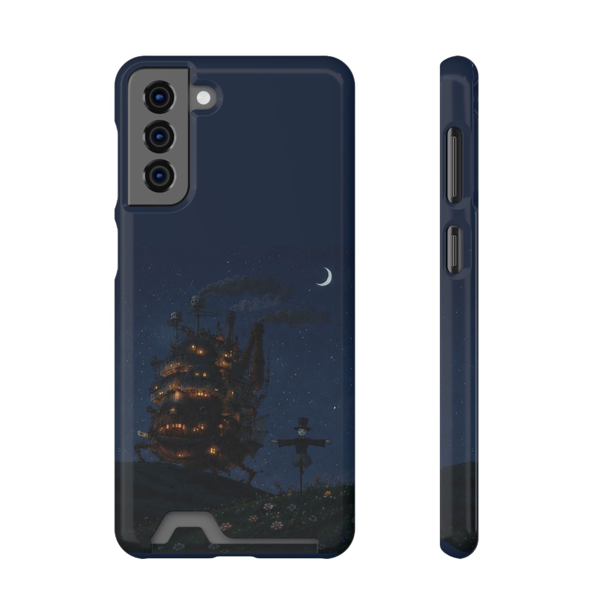 howl's moving castleCastle Phone Card Case — Fairy Tale Nightscape Wallet Phone Case