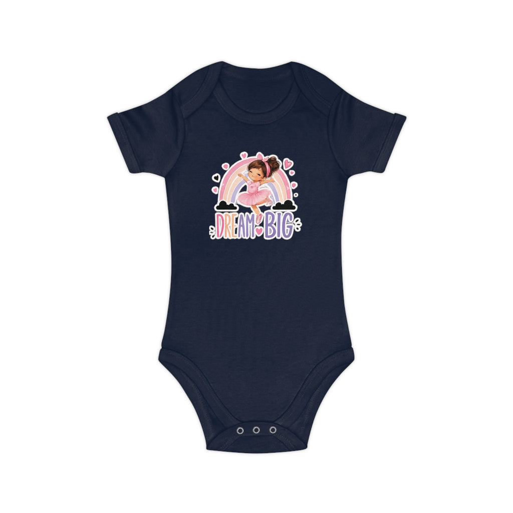 Dream Big Baby Bodysuit — Rainbow Unicorn Kids' Onesie
