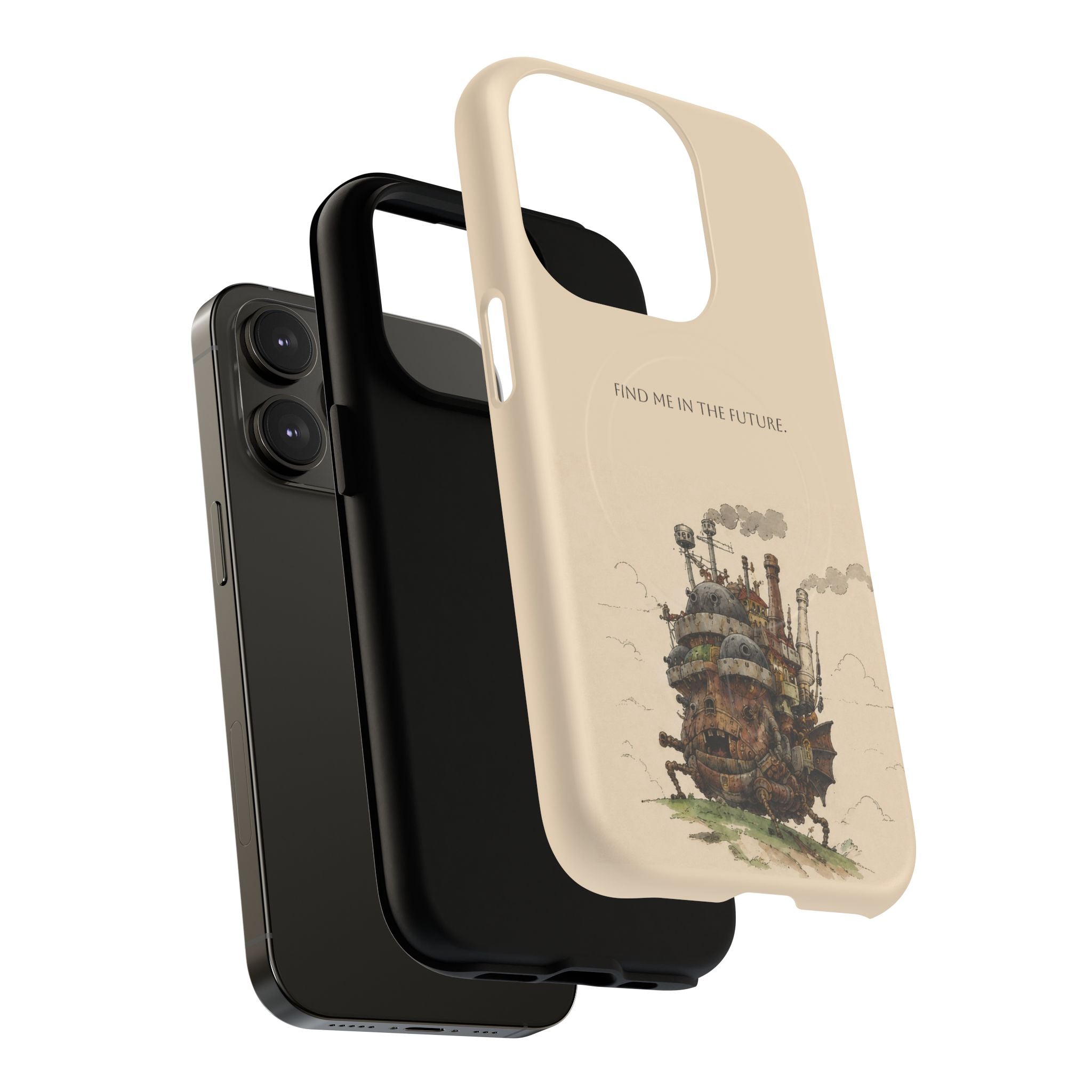 Howl’s Moving Castle Phone Case — “Find Me in the Future” Tough Magnetic iPhone Cover