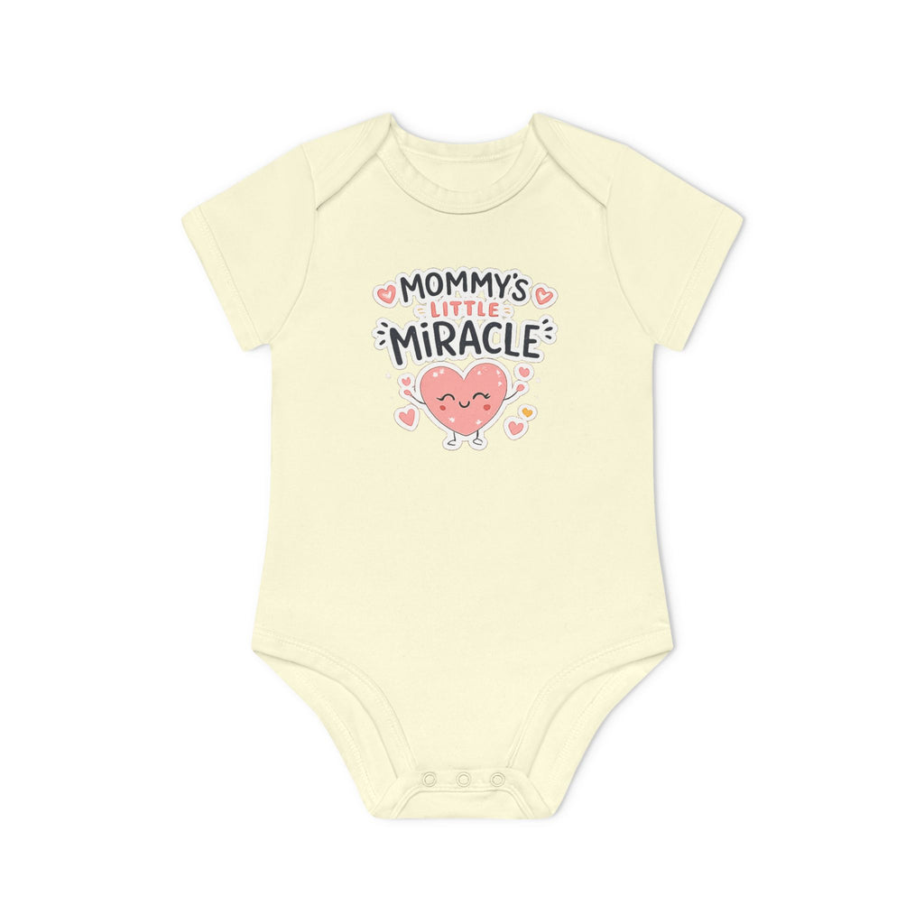 Baby Bodysuit - "Mommy's Little Miracle" Organic Short Sleeve Infant Onesie